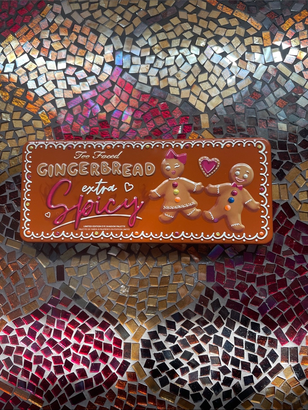 Too Faced Gingerbread Extra Spicy Eyeshadow Palette - Brown, Gold, Pink NEW